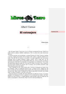 Camus, Albert - El Extranjero