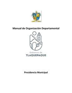 Manual de organizacion departamental ejemplo