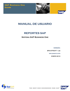 MANUAL DE USUARIO REPORTES SAP Sistema S