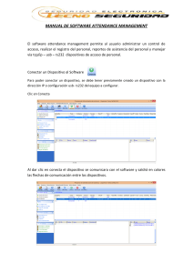 MANUAL DE SOFTWARE ATTENDANCE MANAGEMENT