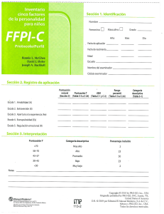 FFPI-C Protocolo y Calificación
