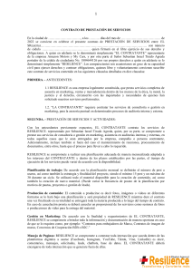 CONTRATO de prestacion de servicios ecuador