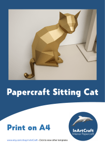 SITTING CAT-InArtCraft