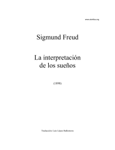 1 La interpretación de los sueños autor Sigmund Freud