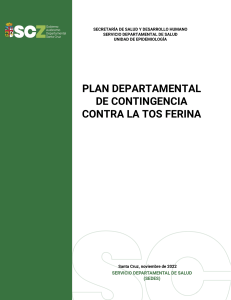 PLAN DPTAL CONTINGENCIA CONTRA LA TOSFERINA