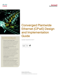 Converged Plantwide Ethernet