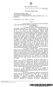 PAGANINI C. CARGILL SENTENCIA PRIMERA INSTANCIA DESPIDO DISCRIMINATORIO