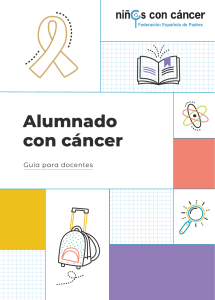 Guía pra docentes, niños con cáncer 2022