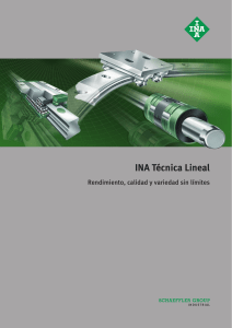INA Catalogo tecnica lineal