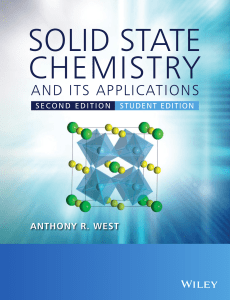Anthony R. West - Solid State Chemistry and its Applications - Student Edition-Wiley (2014)