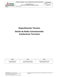 Diseño de Redes Contraincendio: Especificación Técnica Pemex