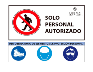 solo personal autorizado- uso obligatorio epp