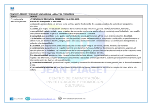 Teorías, procesos didácticos y principios - Nivel inicial