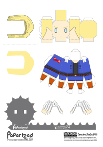 Dragon Ball Z - Android 18 Papercraft