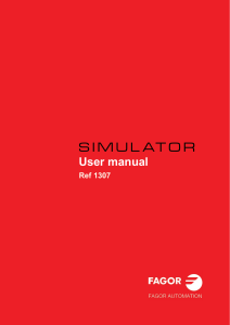 Fagor PC simul User manual