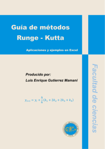 Guía de métodos Runge - Kutta