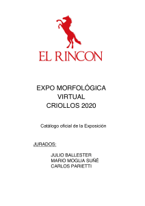 Catalogo EXPO VIRTUAL EL RINCON 2020