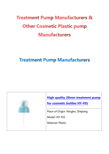 Treatment Pump & other 