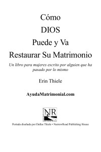 como dios puede y va a restaurar tu matrimonio