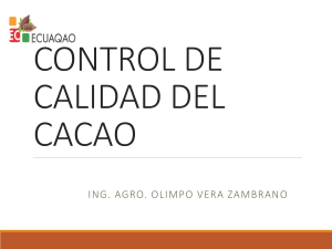 INDUCCION CONTROL CALIDAD CACAO ECUAQAO
