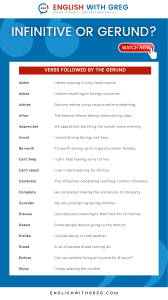 13) When to use the Infinitive and Gerund After Verbs