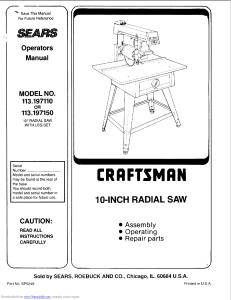   Craftsman 113197110 OpMan (EN)