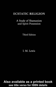 Ecstatic Religion  A Study of Shamanism and Spirit Possession ( PDFDrive )