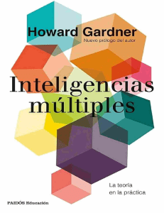 Inteligencias múlltiples La teoría en la práctica-Howard Gardner