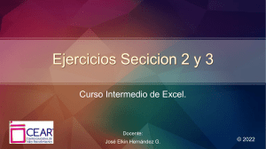 Ejercicios Secicion 2 y 3 Excel Intermedio