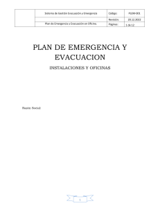 Plan de emergencia y Evacuacion