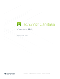 Camtasia-9.1 3.1-Help