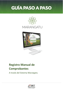 Guia Paso a Paso- Registro manual de comprobantes a través del sistema Marangatu