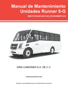 Manual de mantenimiento Dina Runner 8G 2014-2017