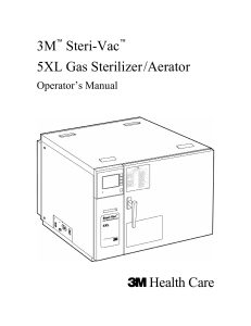 3M Steri-Vac 5XL - User manual
