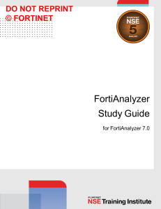 FortiAnalyzer 7.0 Study Guide-Online