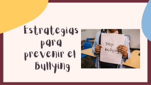 Estrategias para prevenir el bullying. (1)