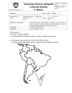 Evaluación Historia 2° Básico. Chile y Límites