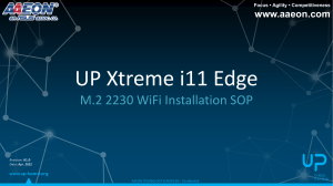 UP Xtreme i11 Edge M.2 WiFi Installation SOP R1.0