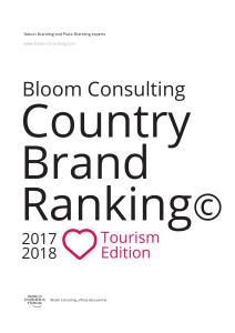 Bloom Consulting Country Brand Ranking Tourism