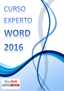 Curso experto Word 2016 RicoSoft