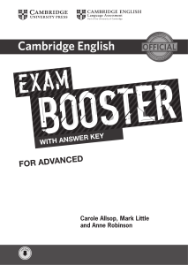 Cambridge English Exam Booster for Advanced