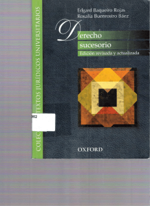 Derecho sucesorio - Edgard Baqueiro Rojas y Rosalía Buenrostro Báez, 2009, edi. Oxford (1)