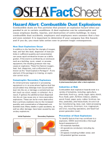 OSHAcombustibledust fact sheet March08