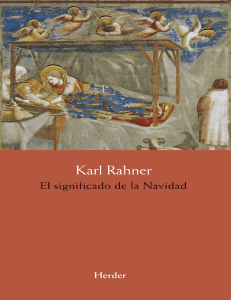 Karl Rahner - El significado de la Navidad-Herder Editorial S. L. (2015)