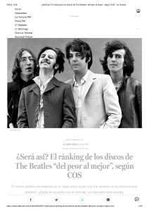 ¿Será así  El ránking de los discos de The Beatles “del peor al mejor”, según COS - La Tercera