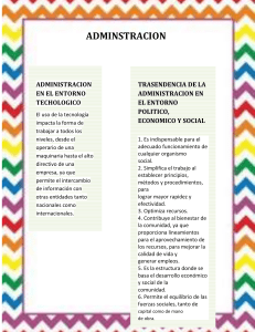 Administración: Entorno Tecnológico e Impacto Socioeconómico