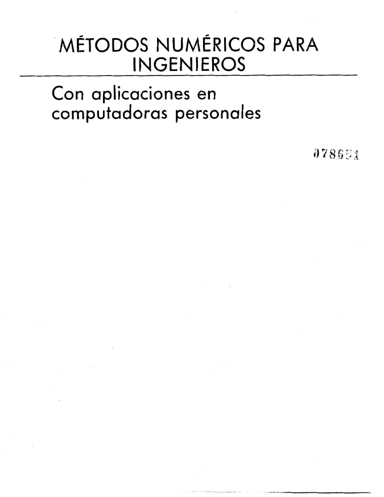 Métodos Numéricos Para Ingenieros - Chapra