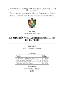Peru'da Madenciliğin Ekonomik Etkisi: Bir Üniversite Ders Çalışması