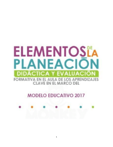 10   Elementos de la Planeaci¢n did†ctica y la evaluaci¢n formativa en el aula, SEP, 2017