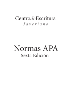 Normas APA 6a actualizada